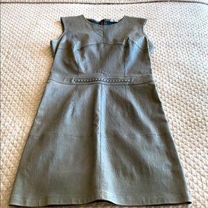 Bottega Veneta grey leather dress
